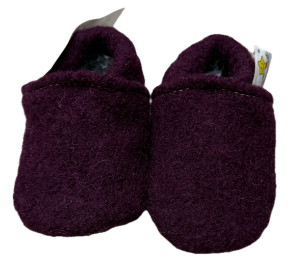 Wollwalkpuschen in Bordeaux - Kopie